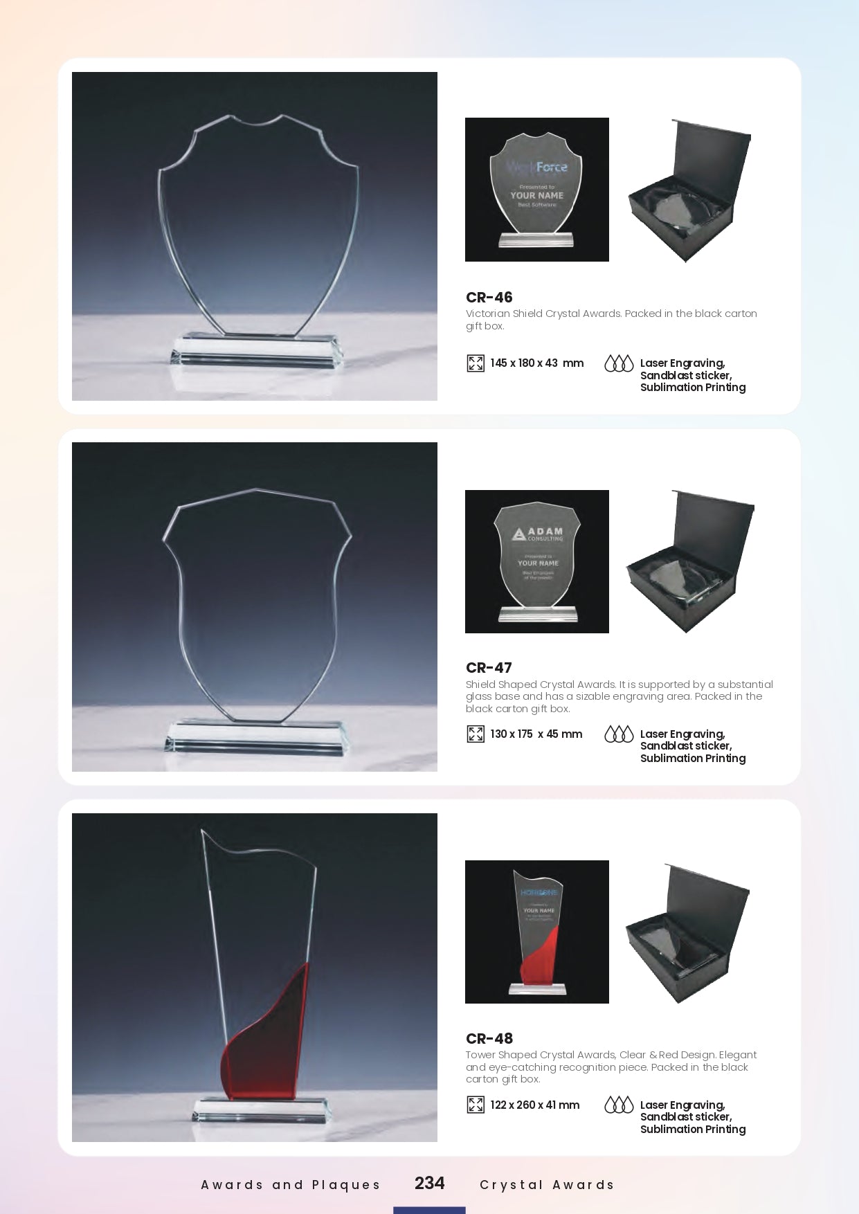 Crystal Awards.